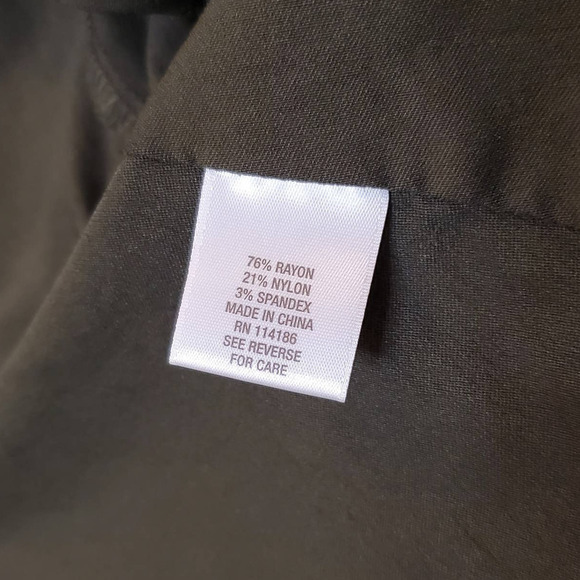 Dressbarn green jacket size S military inspired faux buttons pleats army - Picture 7 of 8